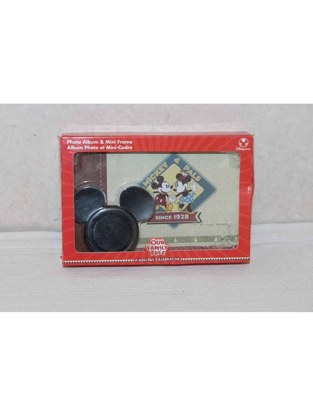NEW Disney Mickey and Pals Photo Album Mini Picture Frame Our Family Holiday